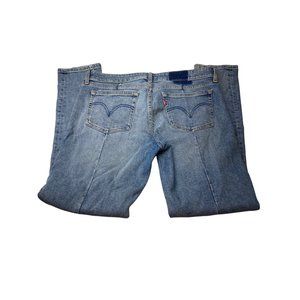 Levi’s "Altered" 711 Skinny Jeans Tag 31x30 Shadow Patch Mid Rise Medium Wash